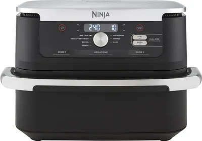 Obrázok produktu pre Ninja AF500DE, Teplovzdušná fritéza, 10,4 L, Dvojitý, Čierna, Tlačidlá, Otočné, Samostatný