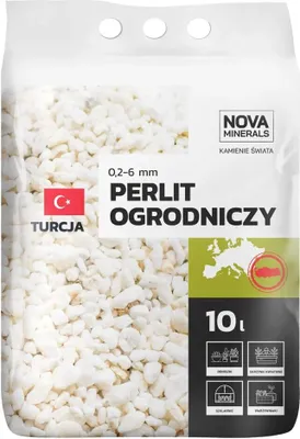 Produktbild von Nova Minerals Agriperl Perlit 0,2-6 mm – Natürliches, biologisches Mineral vulkanischen Ursprungs für bessere Sauerstoffversorgung 10 L