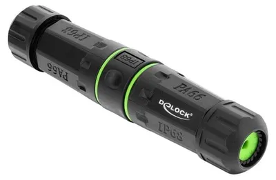 Obrázok produktu pre DeLOCK 87174, Plochý, Čierna, RJ-12, RJ-12, Samec, Samec
