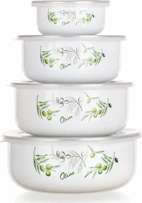 Produktbild von BANKETT-Set emailliert misek OLIVEN, 8 St.
