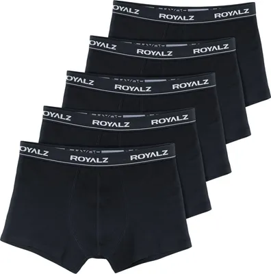 Produktbild von ROYALZ 5er Pack Unterhosen Herren Boxershorts Baumwolle 95%, Elasthan 5% - bequeme Männer Unterwäsche Nahtlos – Trunks im klassischer Schnitt modernen Look