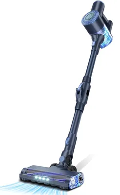 Image de PrettyCare - Aspirateur à poussière - Aspirateur sans fil - 25 kPa - Capacité de 1,2 litre - Sans sac - Filtre HEPA - 160 W - Bleu