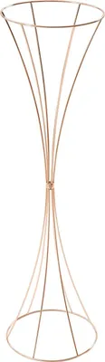 Immagine prodotto di Portafiori - Portavasi a forma di tromba - Set da 10 - Ferro - Superficie lucida - Ø superiore 22 cm - Ø base 22 cm - Matrimonio e fidanzamento - Oro