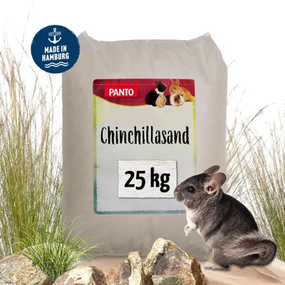 Produktbild von PANTO Chinchillasand 25kg - Badesand, Fellpflege für kleine Nagetiere