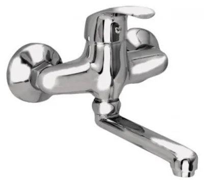 Obrázok produktu pre Drezová batéria ZORA s rovným ramienkom 12cm, rozstup 100mm, chróm
