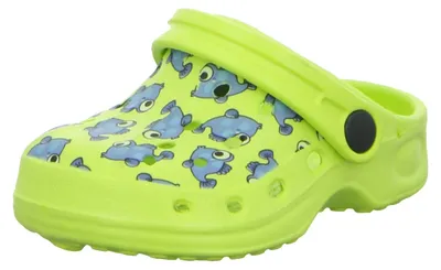 Produktbild von Grüne EVA Badeschuhe mit Fischdruck und verstellbaren Riemen
