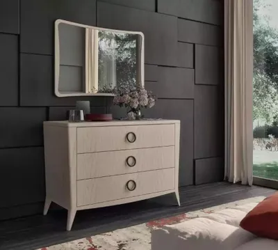 Obrázek produktu pro Komoda se zrcadlem ložnice dřevo moderní design
