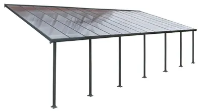 Produktbild von Palram - Canopia Terrassenüberdachung Feria Anthrazit 387x1035x305 cm