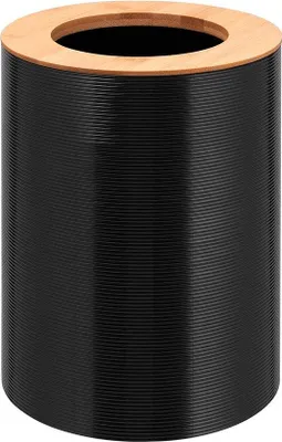 Produktbild von Kunststoff-Bambus-Müllbehälter 5,5L schwarz