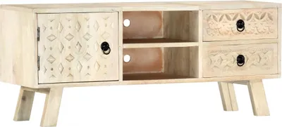 Obrázok produktu pre TV skrinka 110 x 30 x 44 cm z masívneho mangového dreva