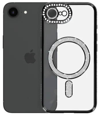 Produktbild von Avizar, MagSafe Hülle mit Strassrahmen für Apple iPhone 17e, Schwarz