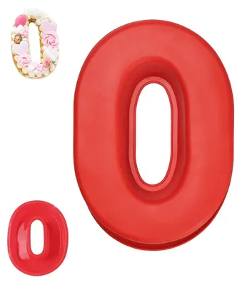 Obrázok produktu pre Silikónová forma na pečenie v tvare čísla 0, 3D, vhodná na torty a koláče na narodeniny a výročia