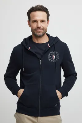 Produktbild von FQ1924 FQBirger Herren Sweatjacke Kapuzenjacke Hoodie mit Kapuze und Print