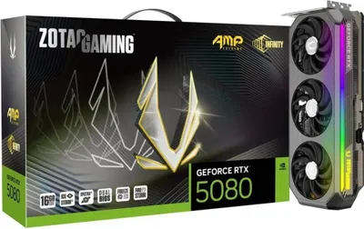 Image de Carte graphique Zotac RTX 5080 AMP Extreme Infinity 16Go GDDR7