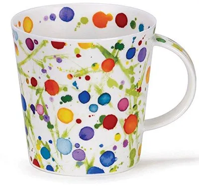 Produktbild von DUNOON Becher Cairngorm Splodge, Porzellan, 0,3L, bunt, Tasse