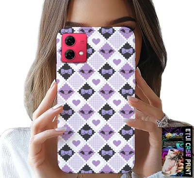 Immagine prodotto di Custodia per Motorola Edge 40 Neo - Modne Serca Kokardki Kokarda + Folia
