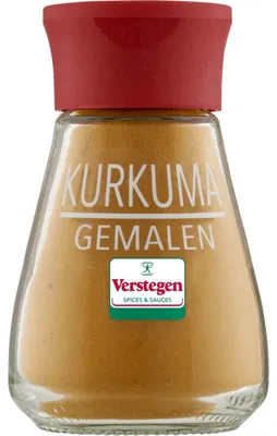 Image de Verstegen Curcuma Spice Shaker 47g - Poudre fine de curcuma pour assaisonnement