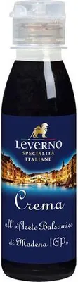 Produktbild von Leverno Crema all`Aceto Balsamico di Modena 180 G Flasche  Vegan Glutenfrei  Süß-säuerlicher Geschmack