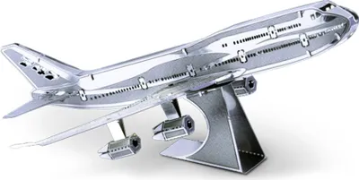 Produktbild von Metal Earth Metallbausätze MMS004 Commercial Jet Boeing 747 Jumbo Flugzeug Metall Modell