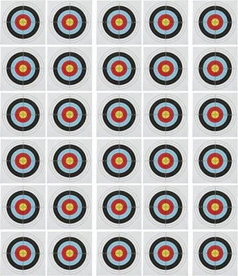 Produktbild von Famanu Zielscheibenpapier 30 Stück - 60 cm - Standard Bogenschießziele