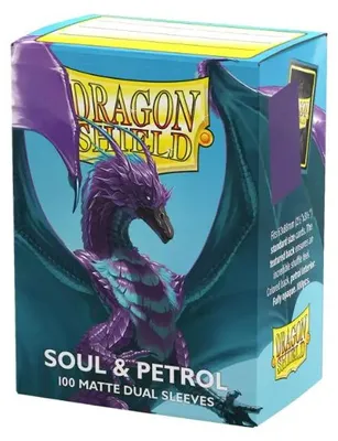 Zdjęcie produktu dla 100 dwustronnych, matowych ochraniaczy do kart Dragon Shield