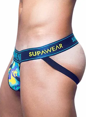 Produktbild von SUPAWEAR - Herren Unterwäsche - Sprint Jockstrap Gooey Blue - 1x Größe XL
