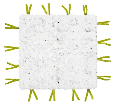 Produktbild von Blumenwand Rosen - Künstliche Blumenpaneele 1 x 1 m 12er Set - Selbstklebend - Seidenrosen Matte - Hochzeitsdeko und Wanddekoration - Weiß