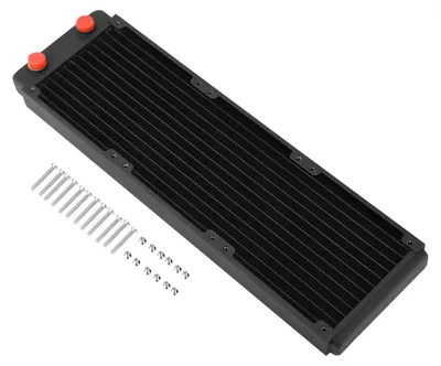 Produktbild von Kupferkühler, Kühlkörper, Computer, Wasserkühlung, Flüssigkeitsaustauscher (360 mm)