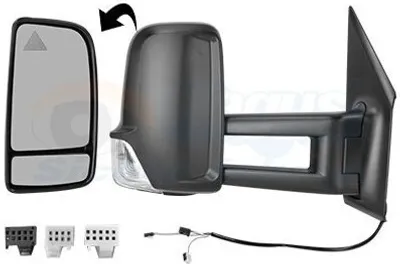 Produktbild von VAN WEZEL 2973816 Außenspiegel Seitenspiegel Rechts passend für MERCEDES-BENZ Sprinter 3,5-T Kastenwagen (907, 910) Konvex Beheizt