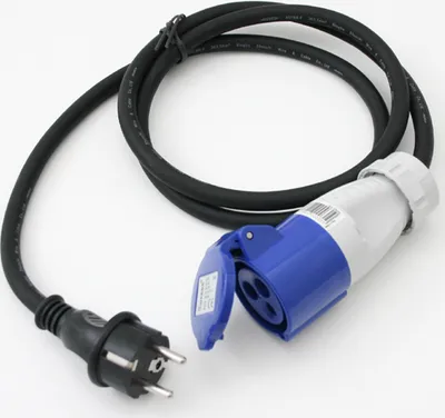 Obrázek produktu pro Adaptérový kabel Adaper ze Schuko na CEE spojku Karavan Camper Boat 230V 3x 2,5 mm² 1,70 m (PA)