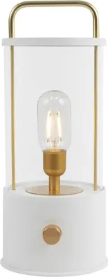 Produktbild von Idena LED Campinglaterne USB weiß 16x14x35cm tragbar