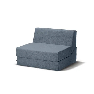 Immagine prodotto di Divano Dalia - divano modulare in schiuma dal design moderno e geometrico, 2 persone, blu