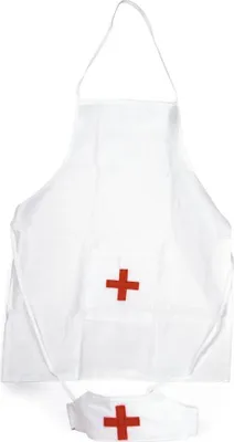 Immagine prodotto di Set medico per bambini Grembiule e cuffia da infermiere per bambini