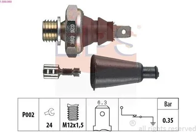 Produktbild von EPS 1.800.060 Öldruckschalter Öldrucksensor für SMART FORTWO Coupe (451) für BMW 3 Limousine (E30) 3 Cabrio (E30) passend für MERCEDES-BENZ
