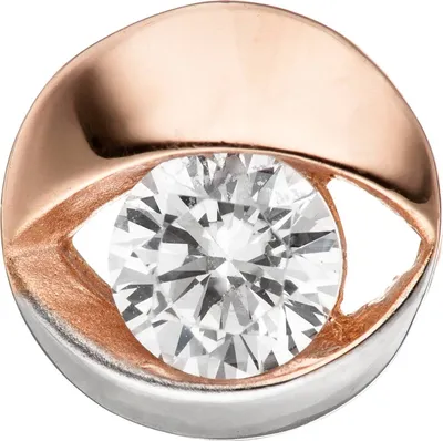 Produktbild von JOBO Anhänger rund 333 Gold Rotgold bicolor 1 Zirkonia Rotgoldanhänger