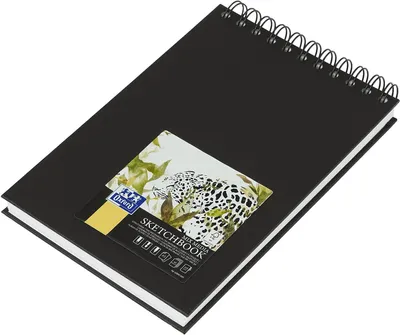 Produktbild von Oxford 400152645, Einfarbig, Schwarz, A5, 20 Blätter, 225 g/m², Hardcover