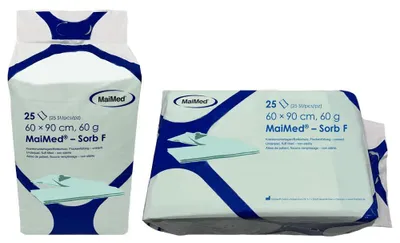 Produktbild von MaiMed-Sorb F Kranken.,Flocke, 60x90cm, 60g, 100St | Karton (100 Stück)