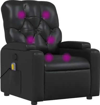 Produktbild von vidaXL Massagesessel Schwarz Kunstleder