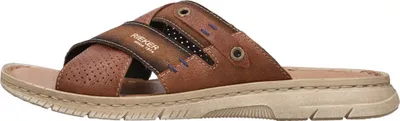 Produktbild von Rieker Herren Pantolette Ziernähte robust und bequem 21384, Größe:42 EU, Farbe:Braun