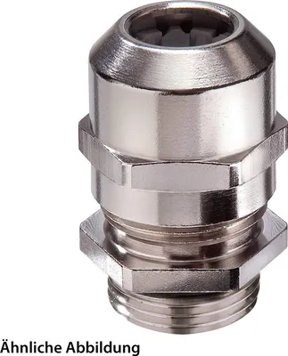 Immagine prodotto di Raccordo WISKA PG29x1,588 con O-ring in ottone (CuZn) nichelato Lunghezza filettatura 8,0 mm - 1 pezzo