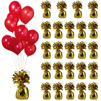 Produktbild von 24 Stück Goldene Ballongewichte
