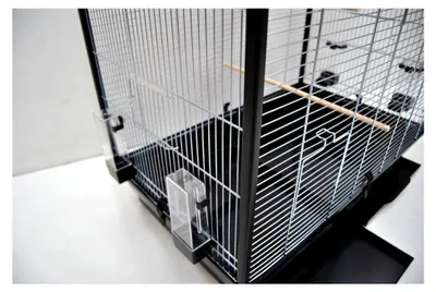 Produktbild von Großer Vogelkäfig für Wellensittiche und Kanarienvögel mit Freisitz