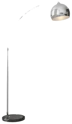 Obrázek produktu pro Stojací lampa, výškově nastavitelná, moderní design, stříbrná