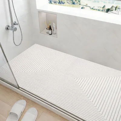 Image de SolidKeus - Tapis de douche antidérapant, 60 x 90 cm, à séchage rapide avec fonction de massage