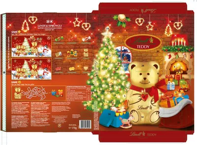 Zdjęcie produktu dla Kalendarz Adwentowy Lindt Teddy 170 G