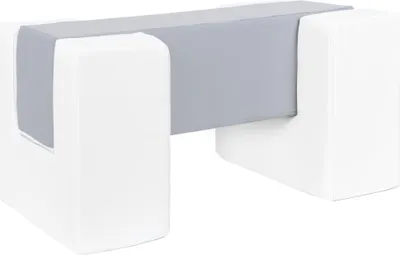 Image de Passerelle set de 3 grands blocs de mousse Passerelle set de 3 grands blocs de mousse (couleur : blanc,gris)