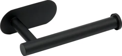 Image de Porte-papier toilette en acier noir