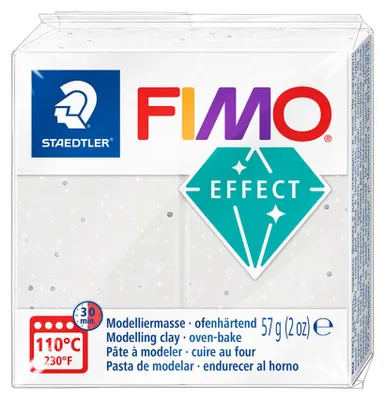 Produktbild von FIMO EFFECT Modelliermasse weiß-granit 57 g