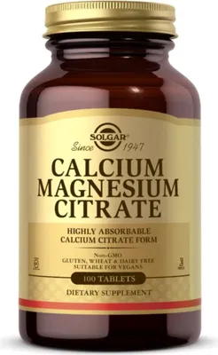 Productafbeelding van Solgar Dietary supplements Calcium Magnesium Citrate, BI5962