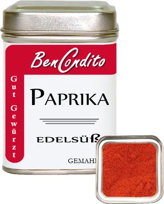 Produktbild von Paprika ( Paprikapulver ) Edelsüß 80 Gr. Dose